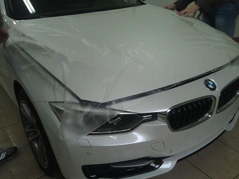 поклейка 3M Ventureshield Matte на білий BMW3