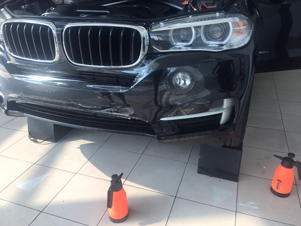 обклеювання бампера BMW X5 10-08-2016