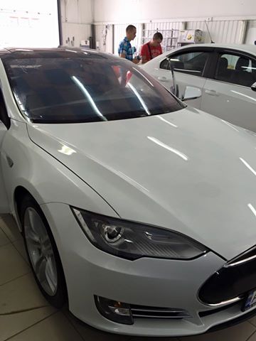 полная оклейка Tesla Model S