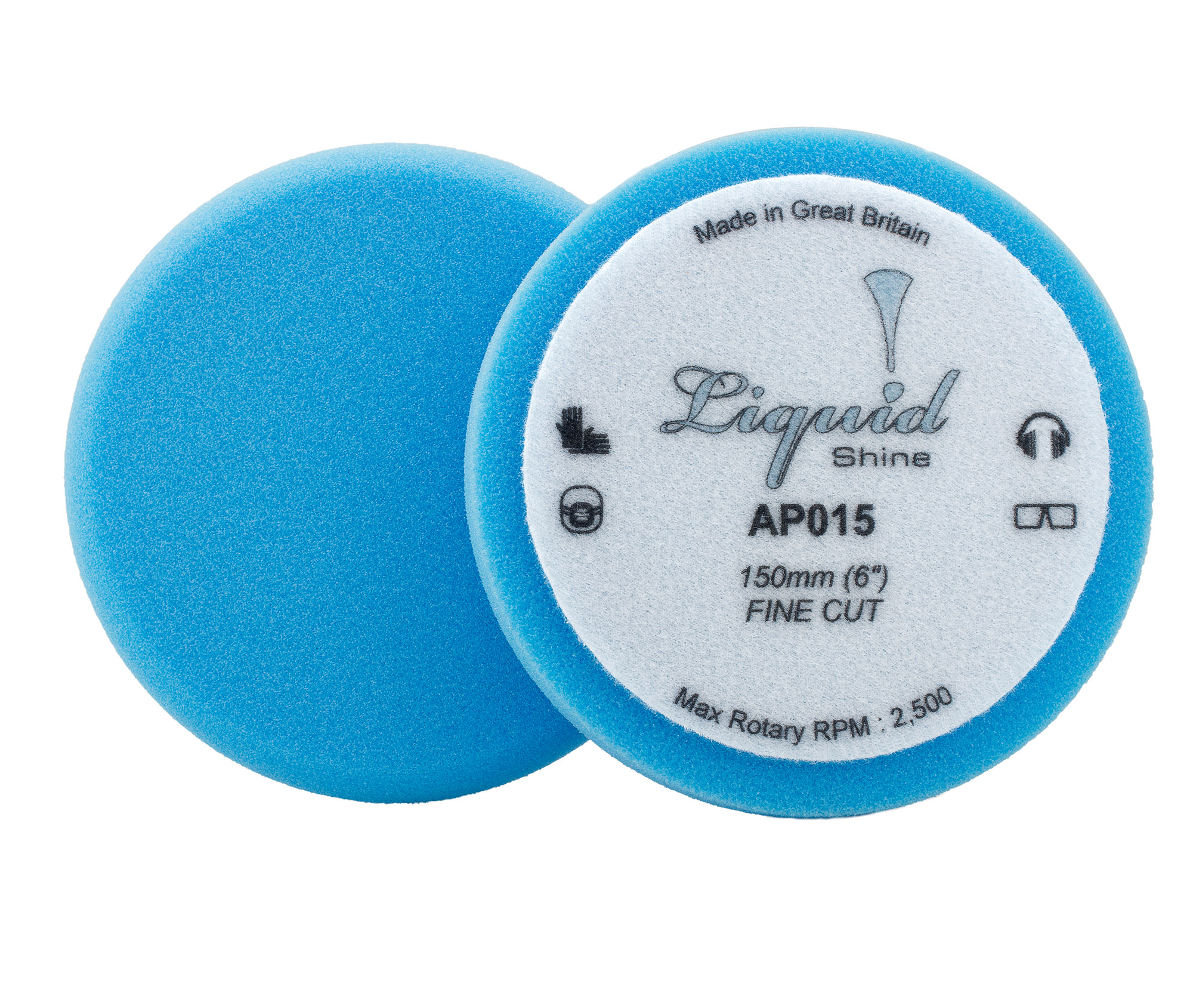 Flexipads AP015 150 мм (6") Набор полировальных кругов мягко-режущих, синий - 2 шт