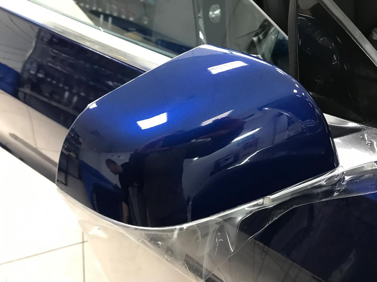 Нанесение полиуретановой пленки Tesla Model 3 (Тесла Модел 3) | зеркала