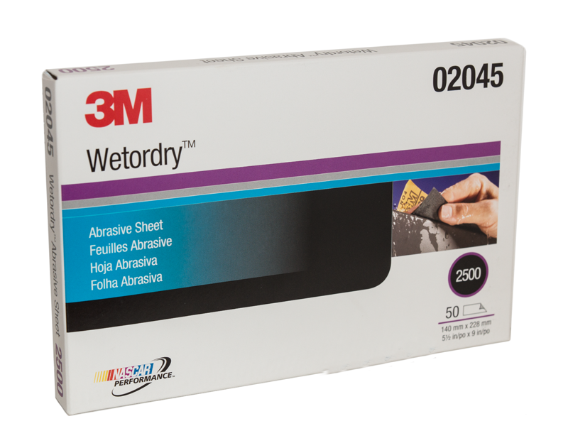 3M 02045 Наждачная водостойкая бумага Wetordry P2500