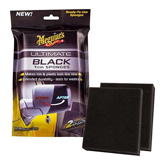 Губки для чорніння чорного пластику, вінілу і гуми Meguiar's G15800 Ultimate Black Trim Sponge (2шт / уп.)