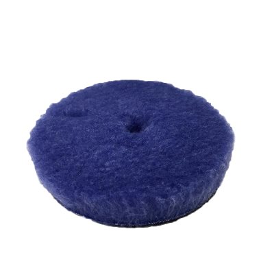 Полировальный круг з центральным отверстием гибридная шерсть - Lake Country Blue Hybrid Wool 125 мм